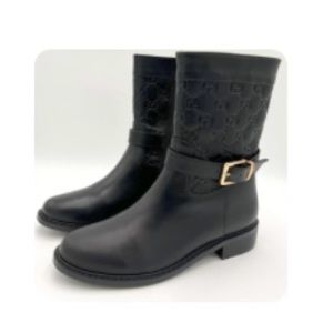 Gucci Micro GG Guccissima Leather Boots/Booties